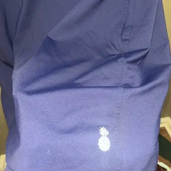 Tommy Bahama Dress Womens Navy Blue Midi Sleeveless Golf Size L - Picture 4 of 9